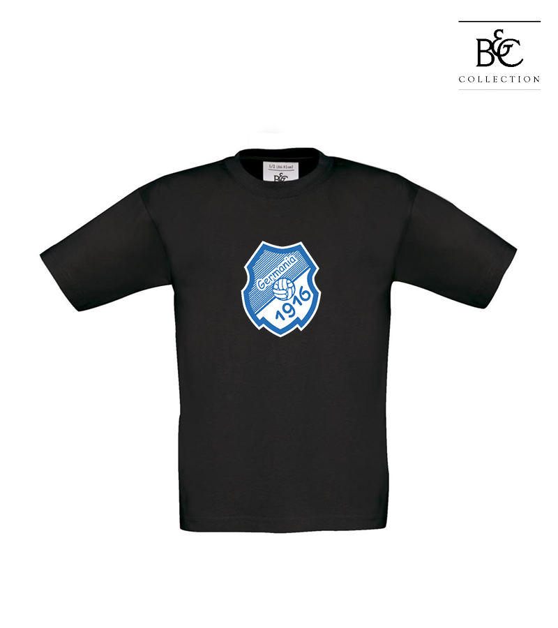 B&C Kinder T-Shirt Black "Anton Frontprint"
