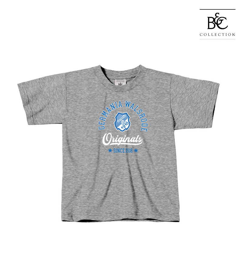 B&C Kinder T-Shirt Sports Grey "Jacob"