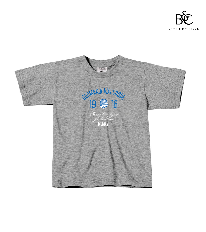 B&C Kinder T-Shirt Sports Grey "Isack"