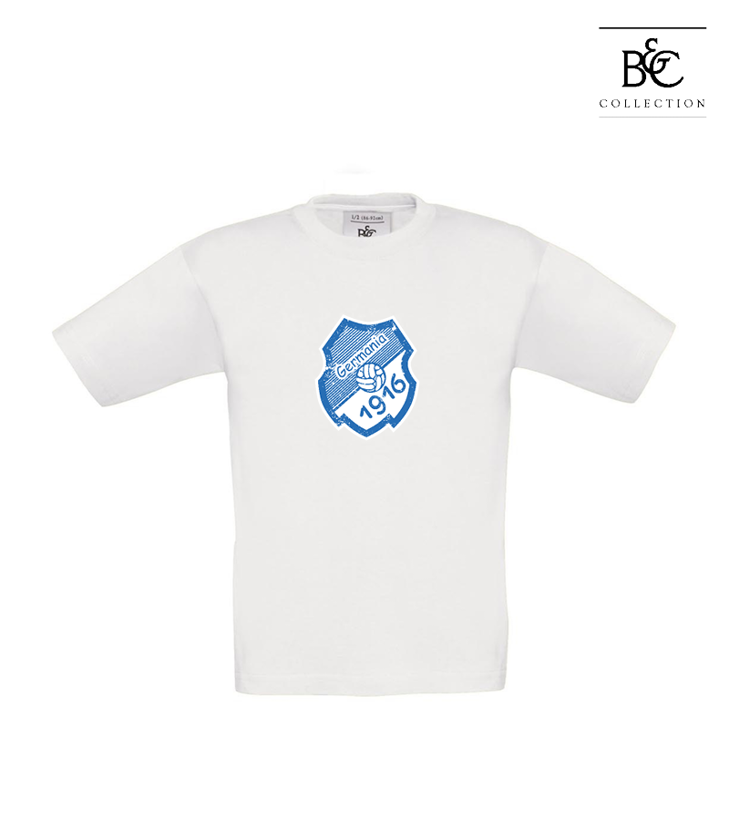 B&C Kinder T-Shirt White "Uwe Frontprint"