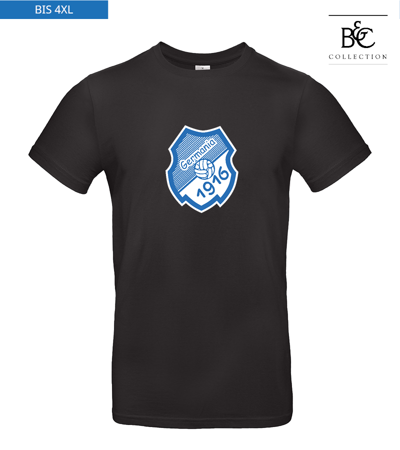 B&C Herren T-Shirt Black "Anton Frontprint"