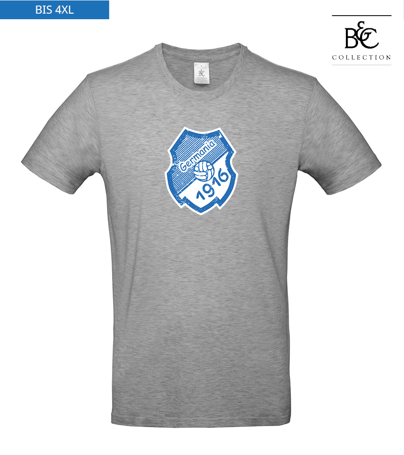 B&C Herren T-Shirt Sports Grey "Uwe Frontprint"