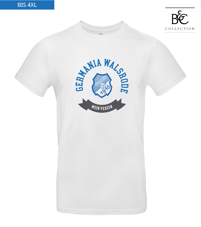 B&C Herren T-Shirt White "Bono"