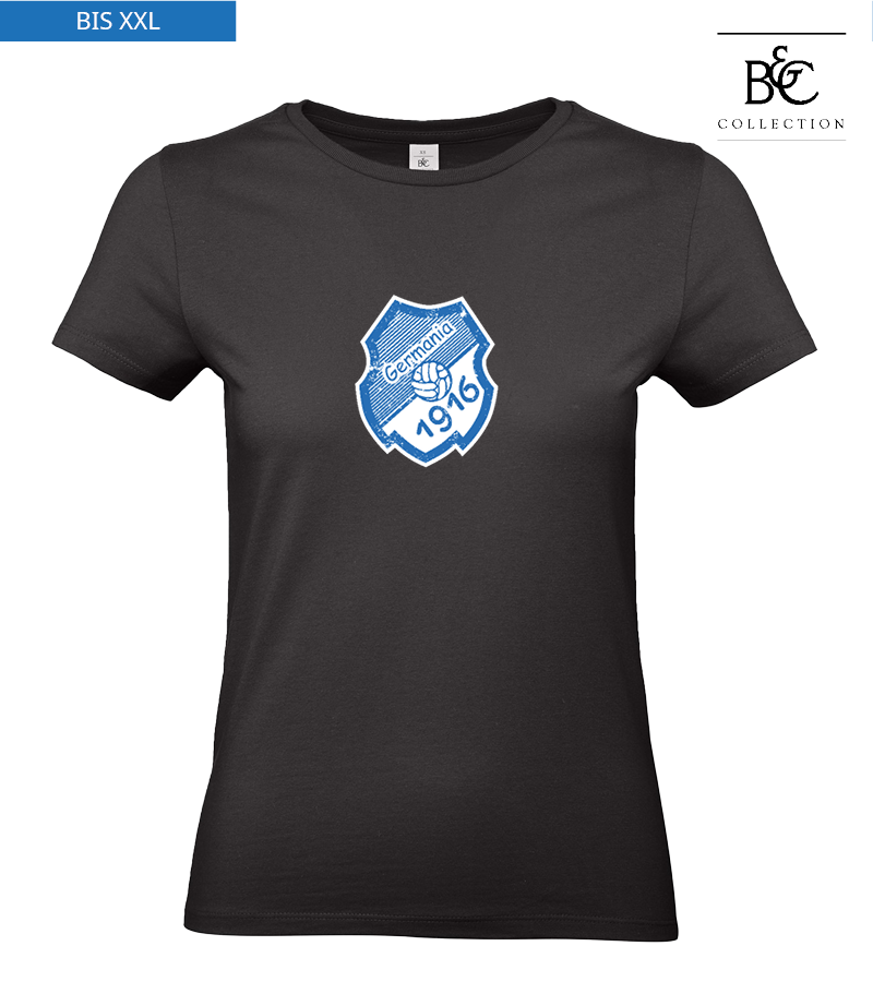 B&C Damen T-Shirt Black "Uwe Frontprint"