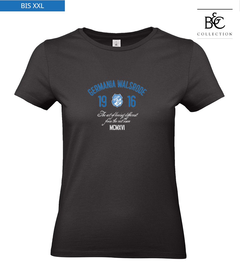 B&C Damen T-Shirt Black "Isack"