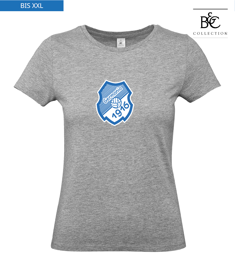 B&C Damen T-Shirt Sports Grey "Anton Frontprint"