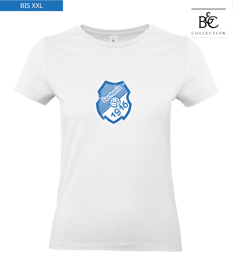 B&C Damen T-Shirt White "Uwe Frontprint"
