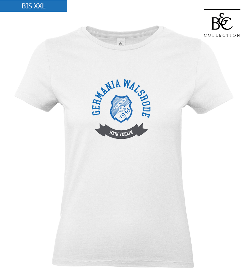 B&C Damen T-Shirt White "Bono"