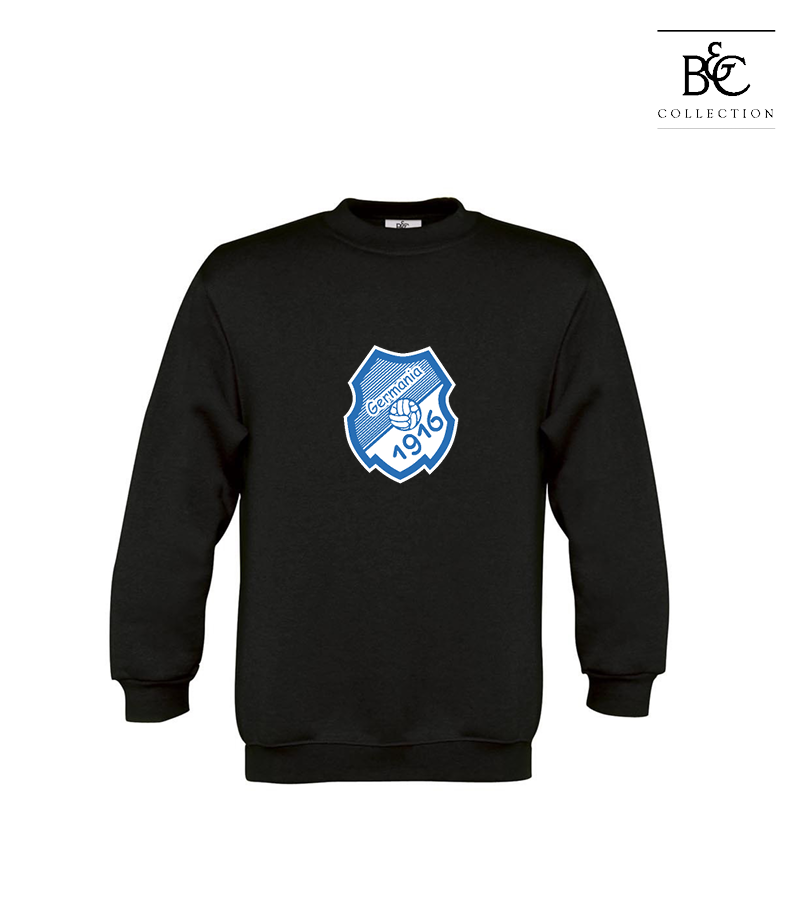 B&C Kinder Sweatshirt Black "Anton Frontprint"