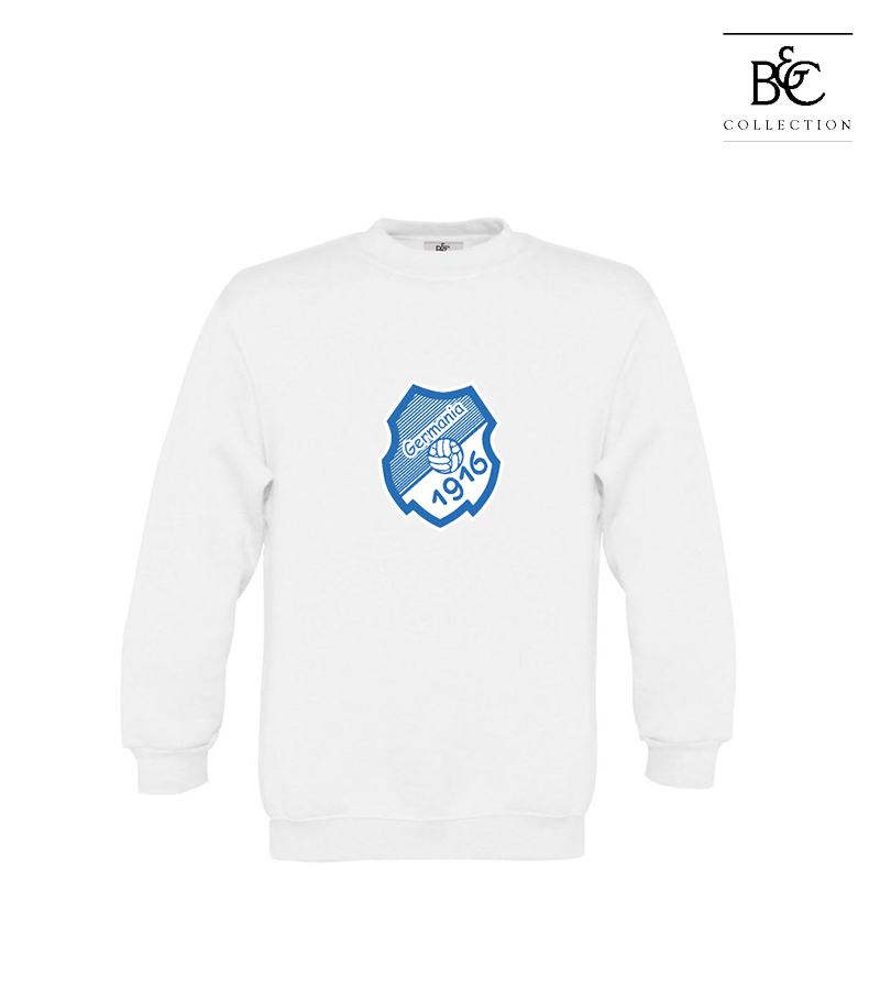 B&C Kinder Sweatshirt White "Anton Frontprint"
