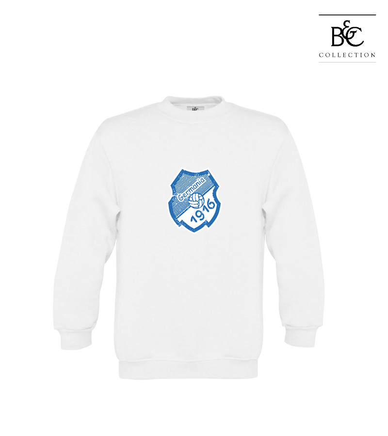B&C Kinder Sweatshirt White "Uwe Frontprint"