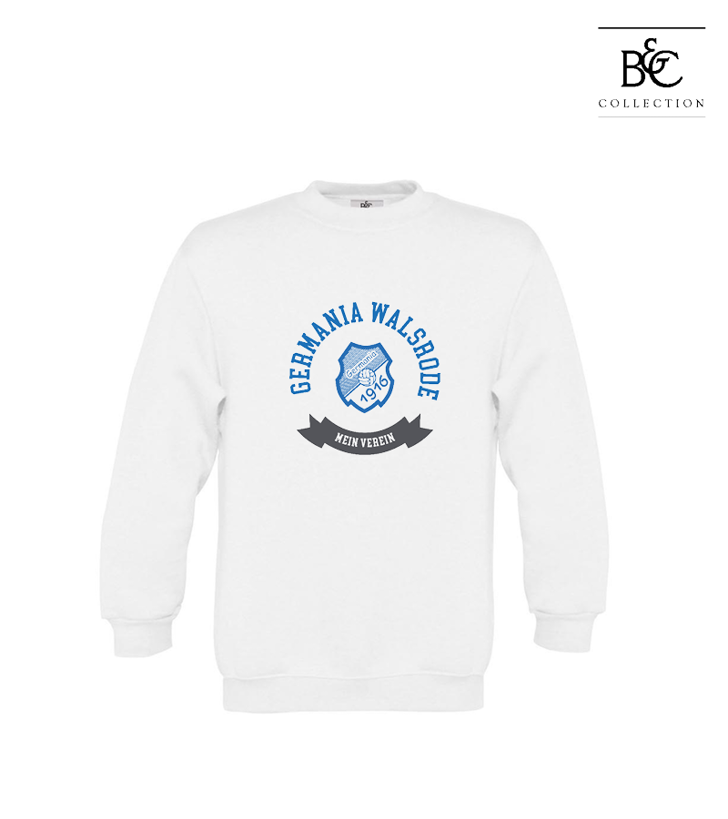 B&C Kinder Sweatshirt White "Bono"
