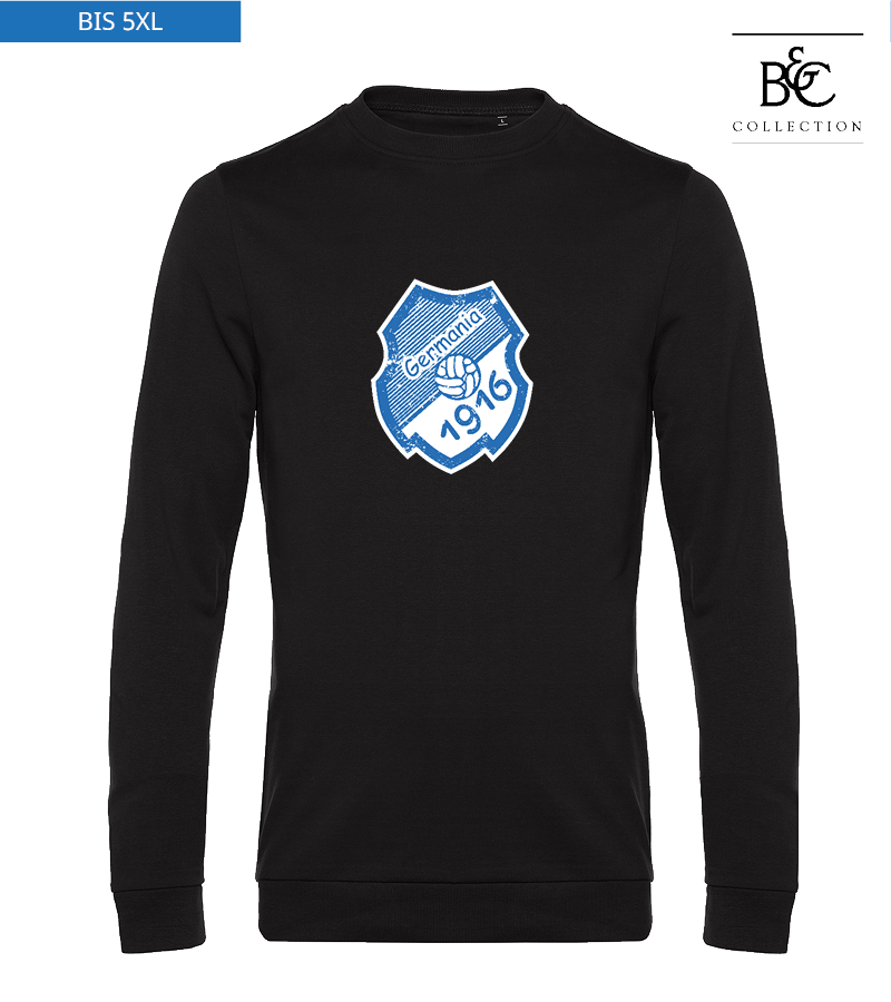 B&C Herren Sweatshirt Black Pure "Uwe Frontprint"