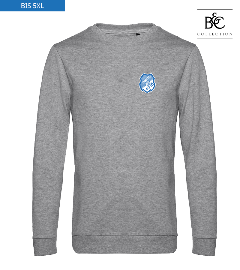 B&C Herren Sweatshirt Heather Grey "Anton"