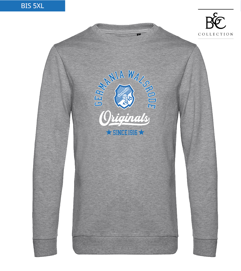 B&C Herren Sweatshirt Heather Grey "Jacob"
