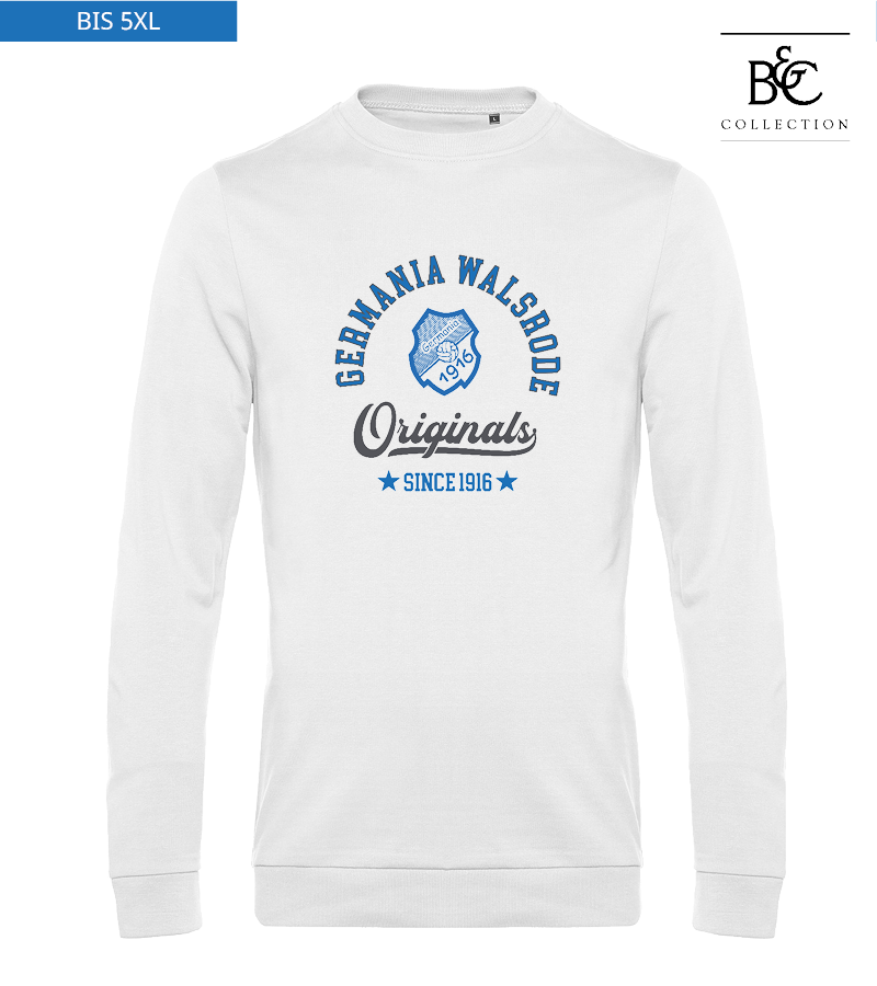 B&C Herren Sweatshirt White "Jacob"