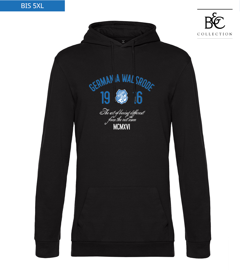 B&C Herren Hoodie Black Pure "Isack"