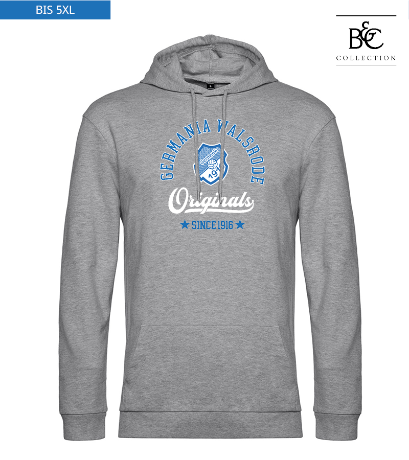 B&C Herren Hoodie Heather Grey "Jacob"