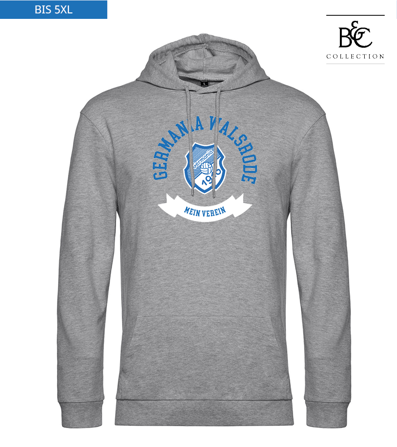 B&C Herren Hoodie Heather Grey "Bono"