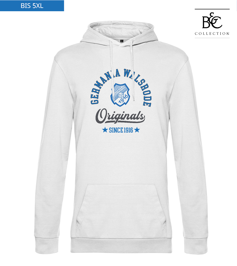 B&C Herren Hoodie White "Jacob"