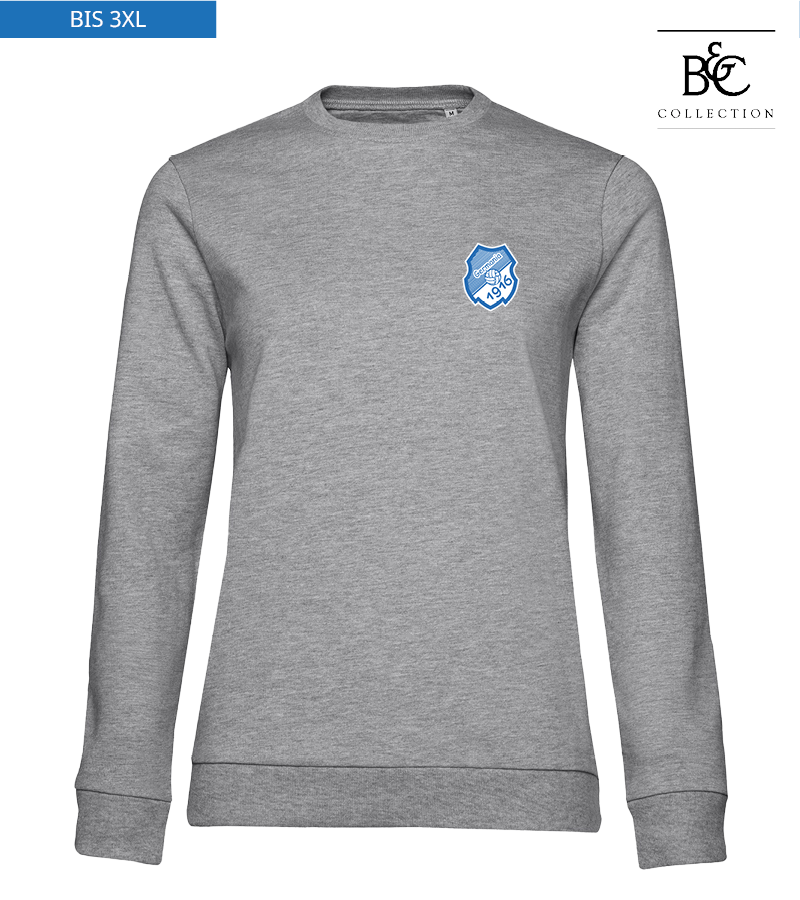 B&C Damen Sweatshirt Heather Grey "Anton"
