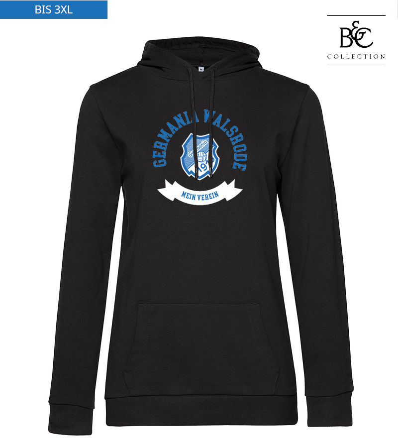 B&C Damen Hoodie Black Pure "Bono"