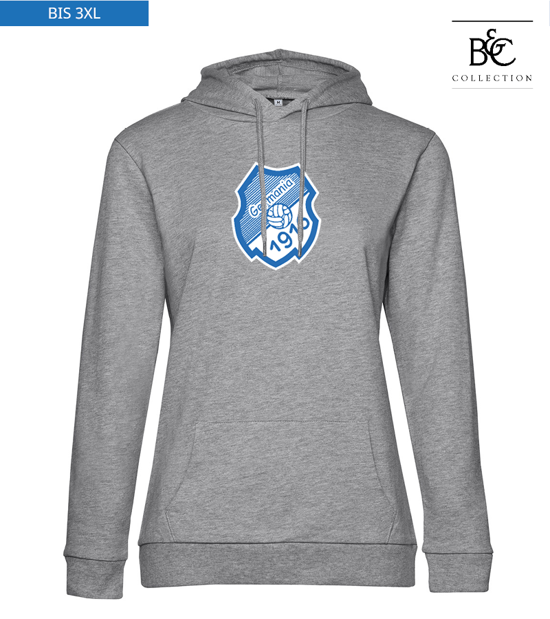 B&C Damen Hoodie Heather Grey "Anton Frontprint"