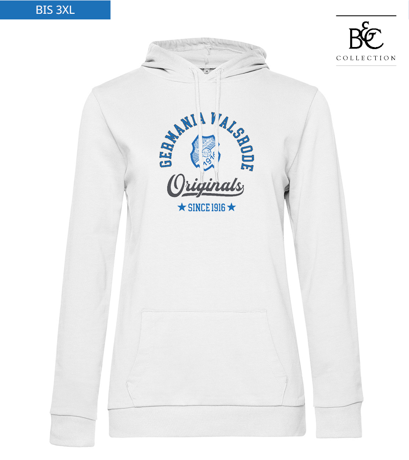 B&C Damen Hoodie White "Jacob"