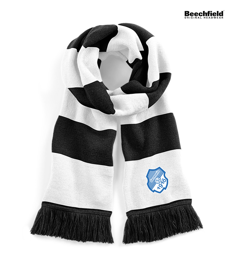 Beechfield Schal Black White "Anton"