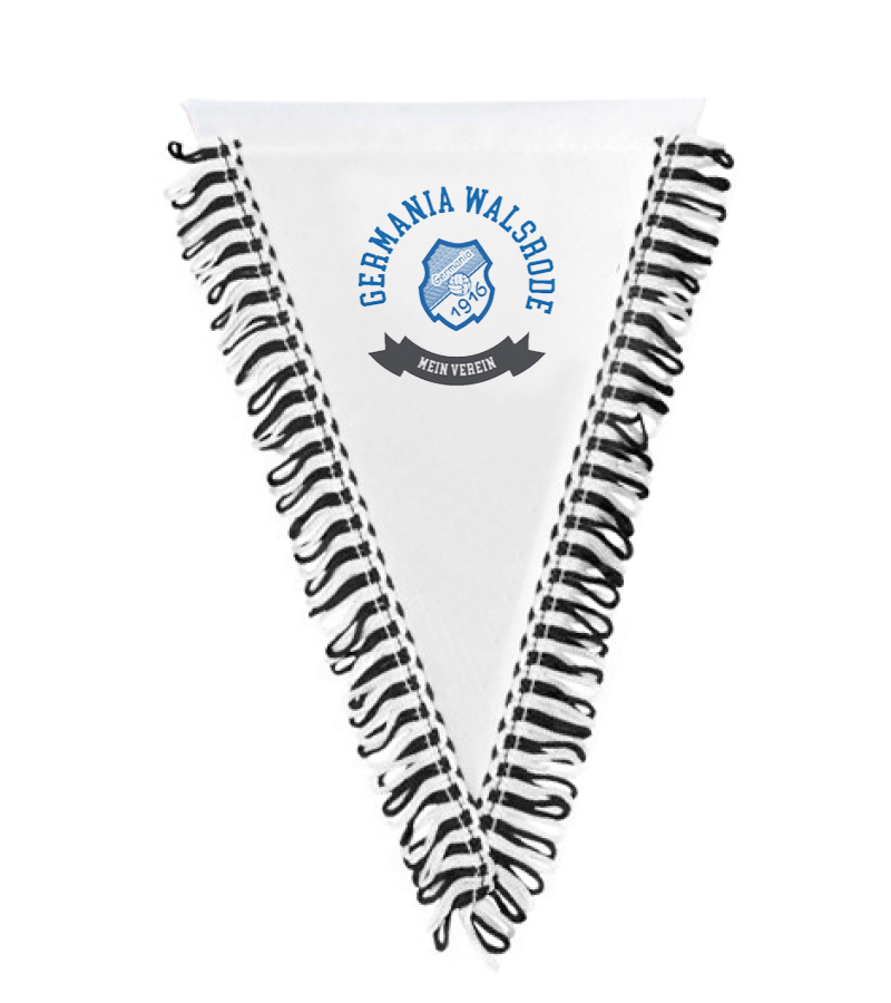 Wimpel dreieckig Black White "Bono"