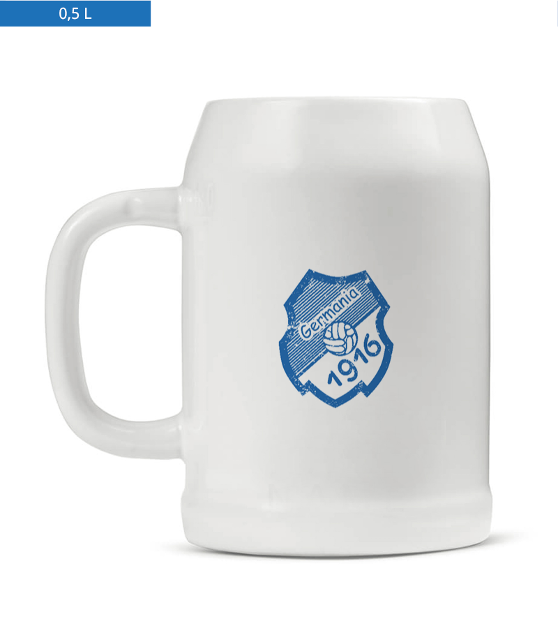 Bierkrug 0,5l White "Uwe" B