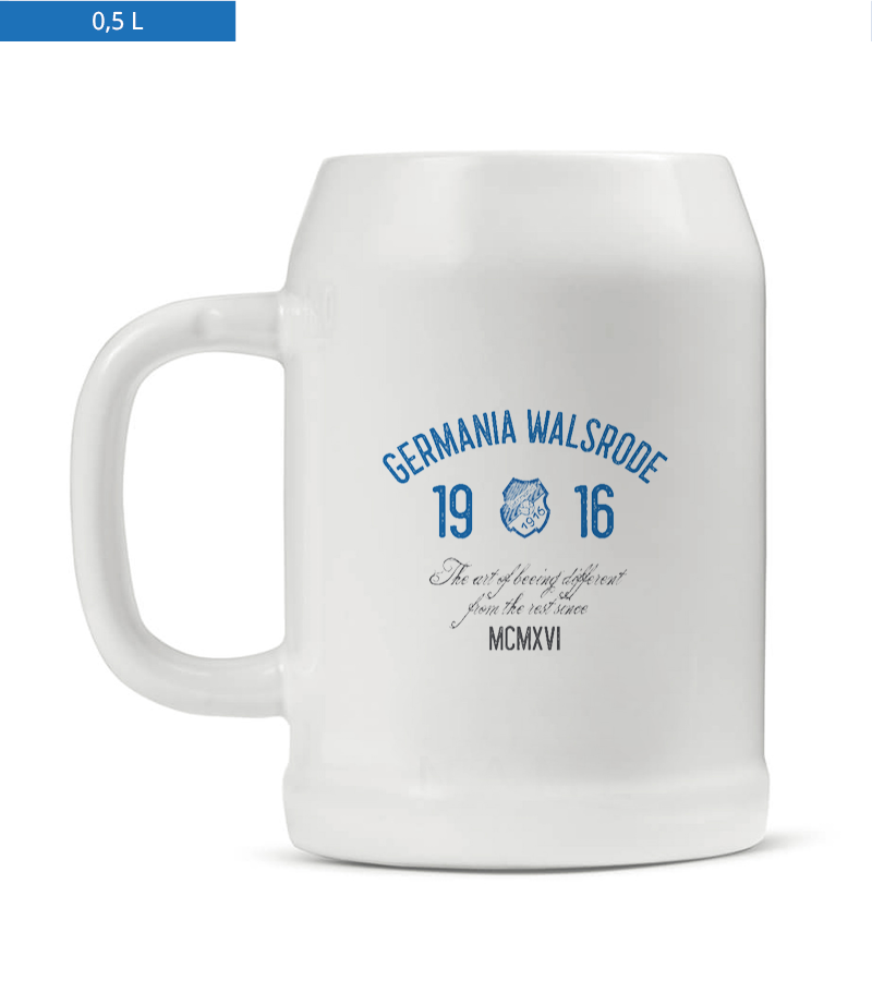 Bierkrug 0,5l White "Isack" B