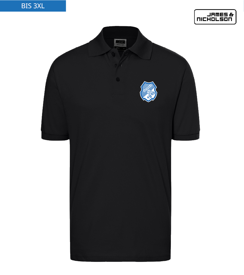 J+N Herren Polo-Shirt Black "Anton"
