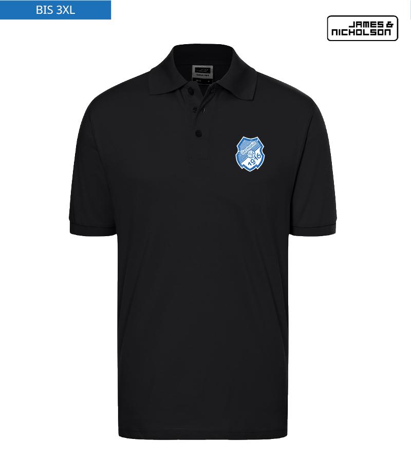 J+N Herren Polo-Shirt Black "Uwe"