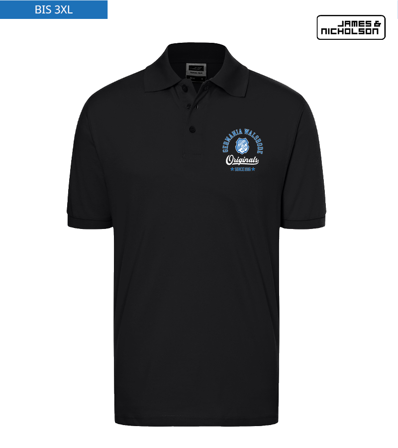 J+N Herren Polo-Shirt Black "Jacob"