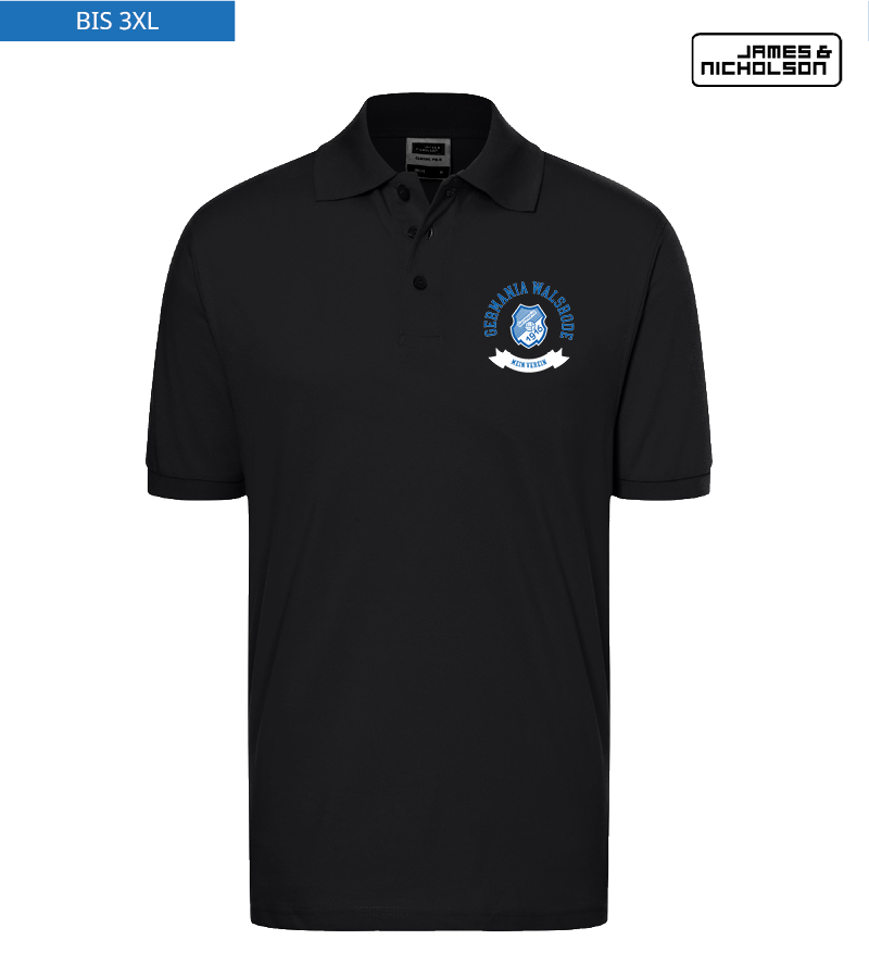 J+N Herren Polo-Shirt Black "Bono"