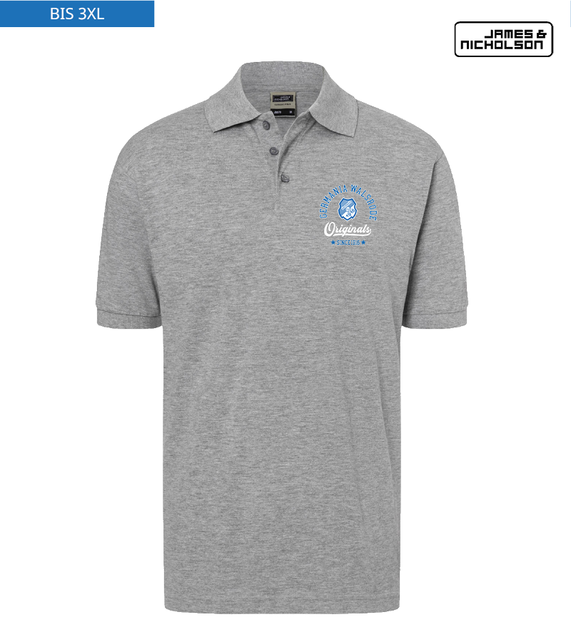 J+N Herren Polo-Shirt Heather Grey "Jacob"