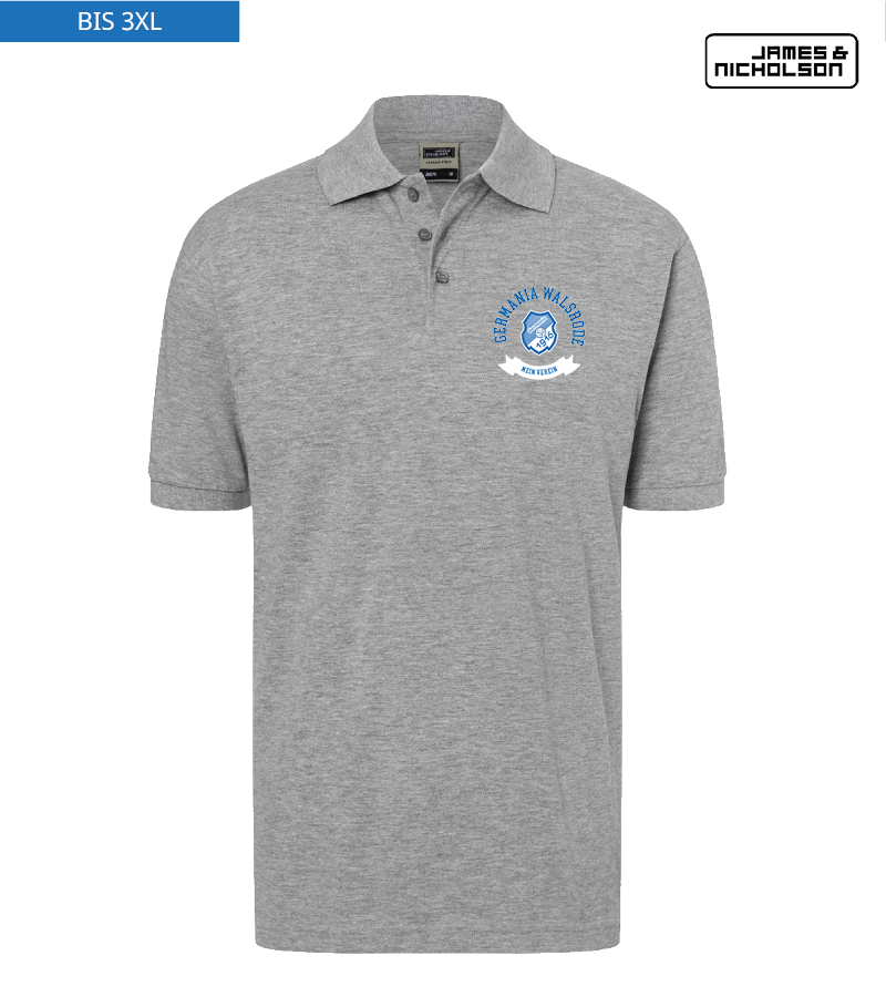 J+N Herren Polo-Shirt Heather Grey "Bono"
