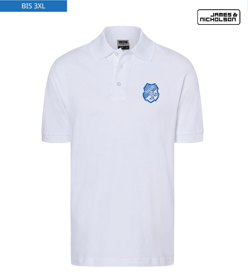 J+N Herren Polo-Shirt White "Uwe"