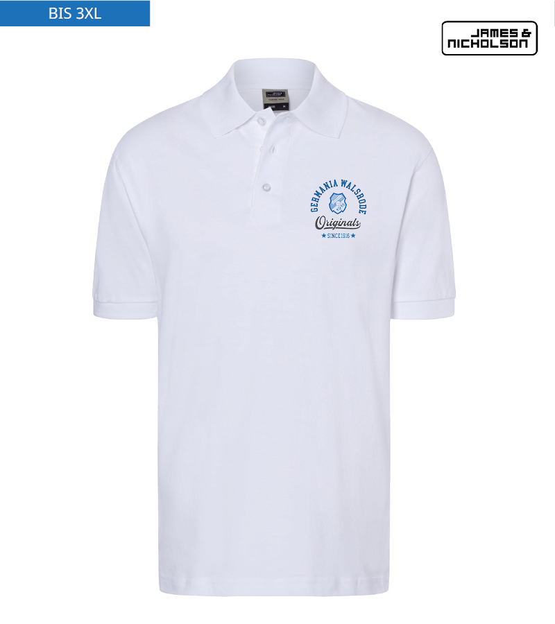 J+N Herren Polo-Shirt White "Jacob"