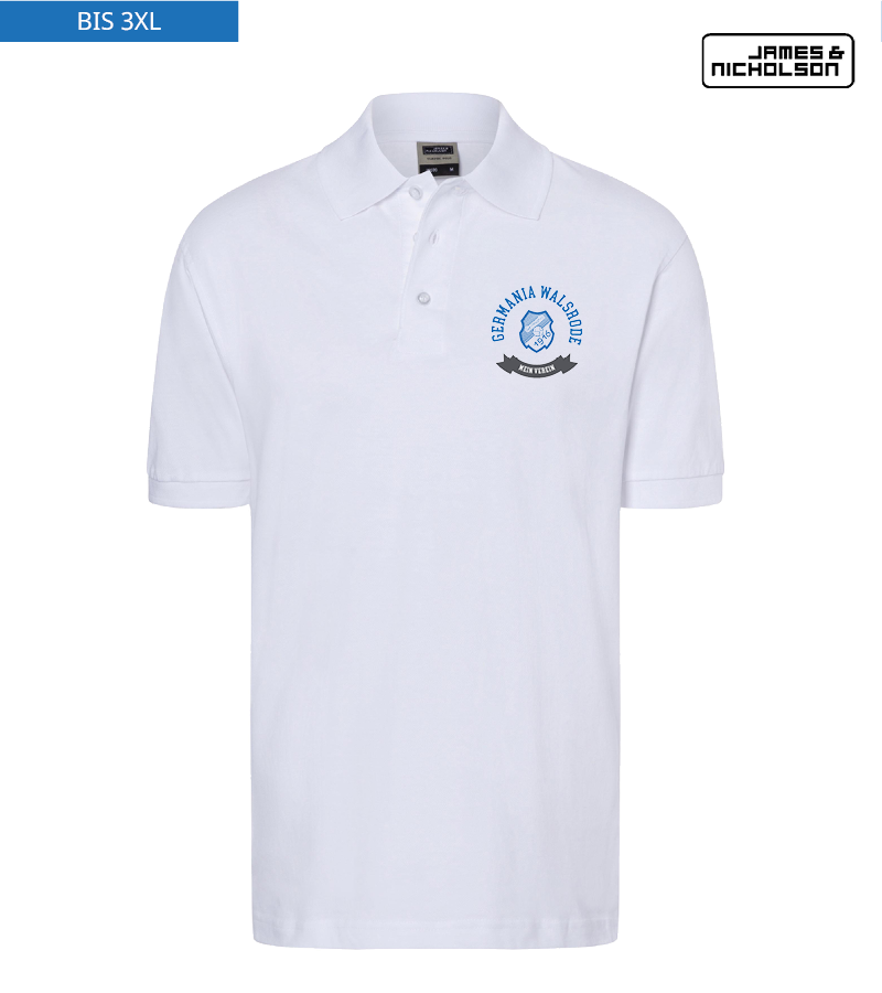 J+N Herren Polo-Shirt White "Bono"