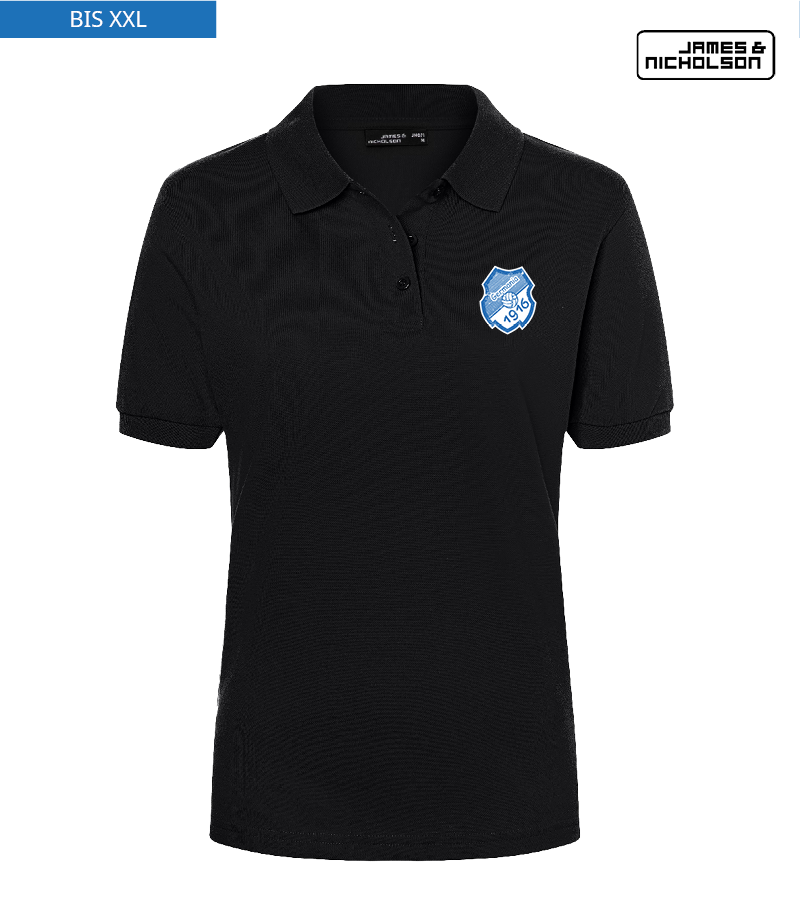 J+N Damen Polo-Shirt Black "Uwe"