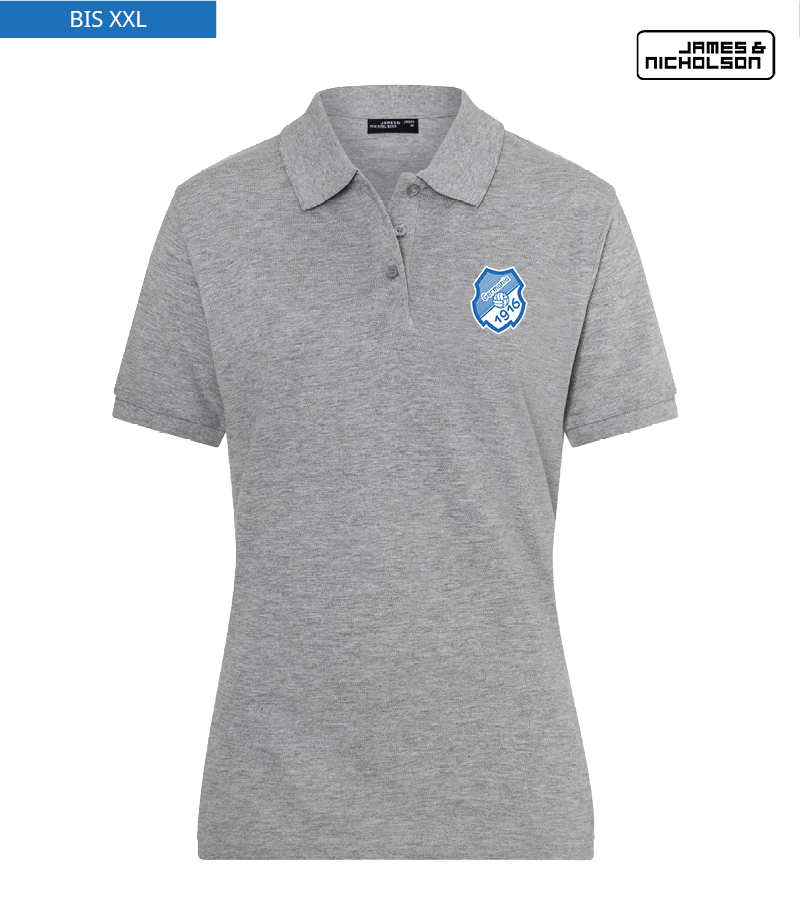 J+N Damen Polo-Shirt Heather Grey "Anton"
