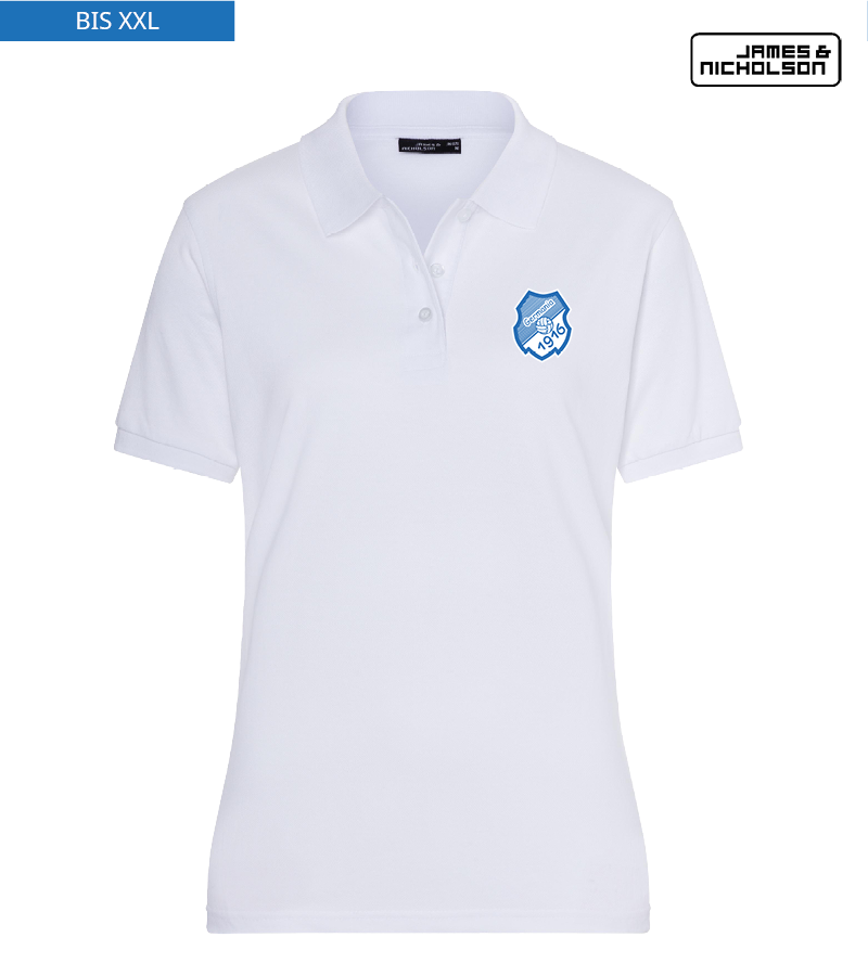 J+N Damen Polo-Shirt White "Anton"