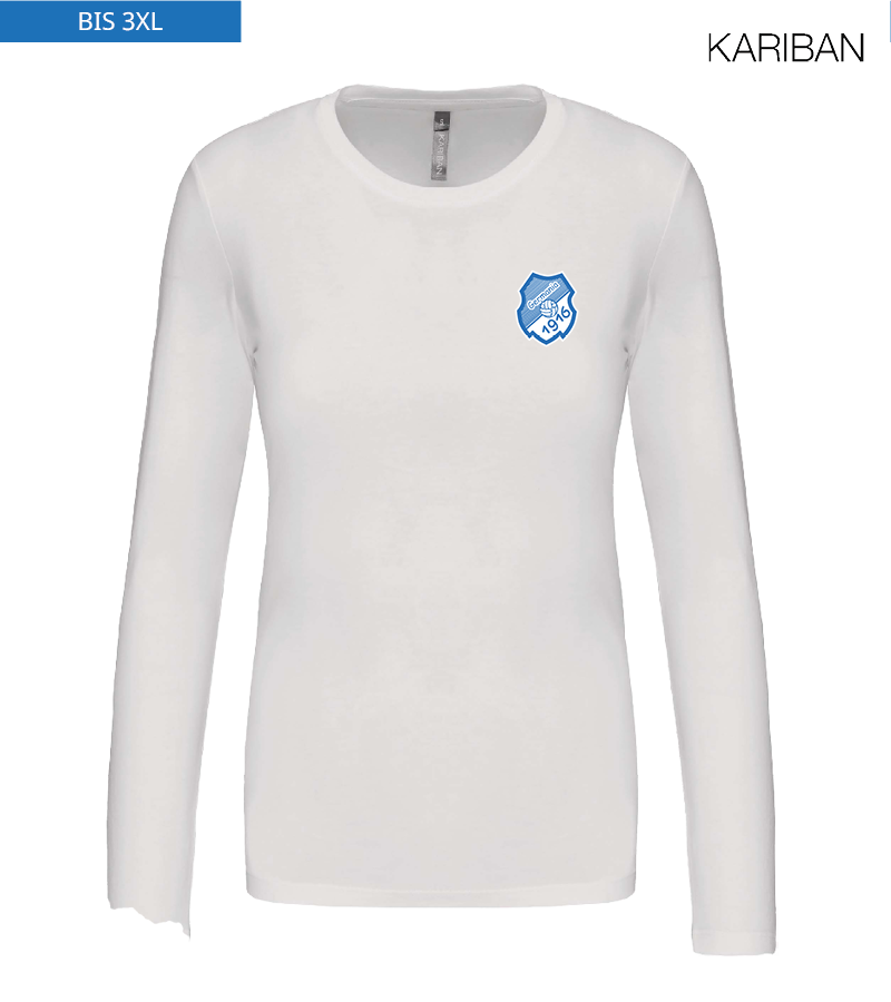 Kariban Damen Langarmshirt White "Anton"