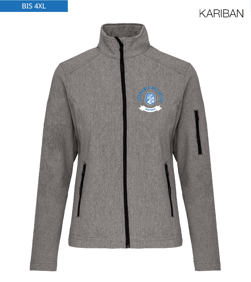 Kariban Damen Softshelljacke Marl Grey "Bono"