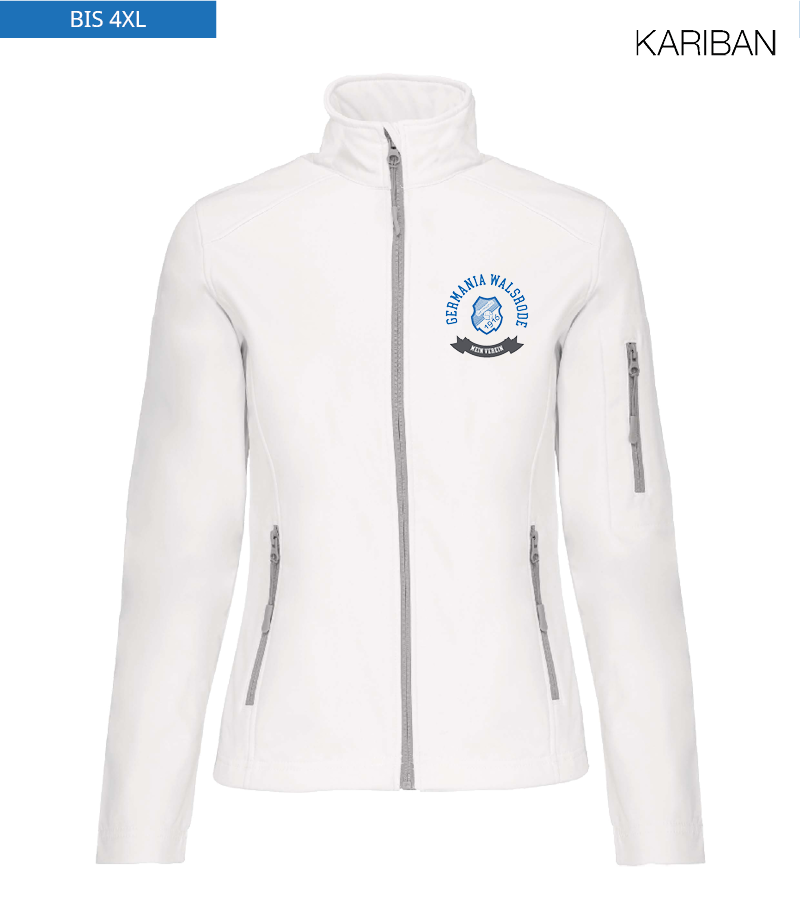 Kariban Damen Softshelljacke White "Bono"