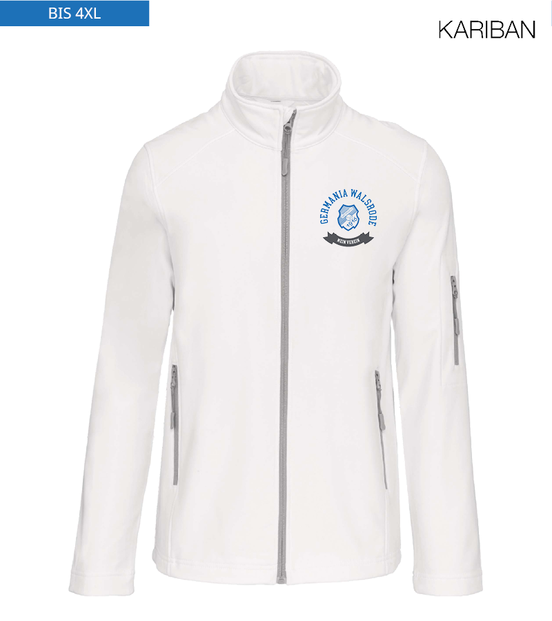 Kariban Herren Softshelljacke White "Bono"