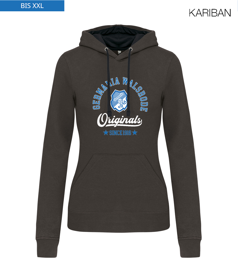 Kariban Damen Hoodie Dark Grey Black "Jacob"