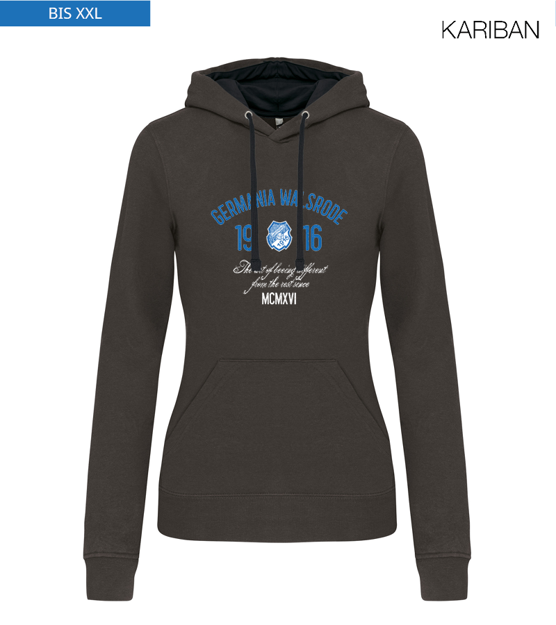Kariban Damen Hoodie Dark Grey Black "Isack"